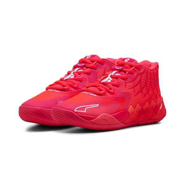 PUMA x LAMELO BALL MB.01 "Breast Cancer Awareness" Big Kids' Basketball Shoes, Pink Alert, extralarge